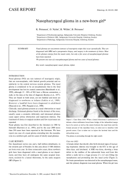 Nasopharyngeal glioma in a new