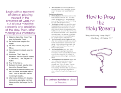 How To Pray the Rosary