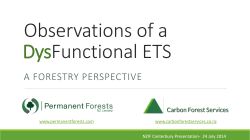 Observations of a Functional ETS