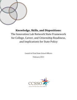 Knowledge, Skills, and Dispositions