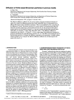 Diffusion of finite-sized Brownian particles in