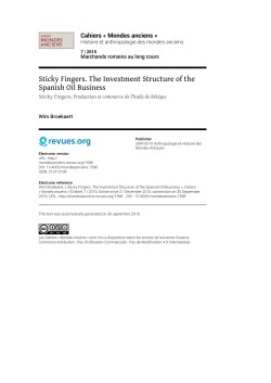 Sticky Fingers. The Investment Structure of the Spanish Oil Business