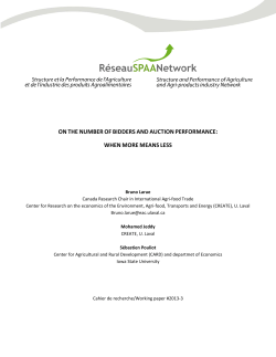 on the number of bidders and auction