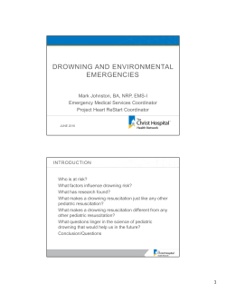 Resuscitating the Drowning Victim and Other Environmental