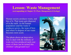 Lesson: Waste Management