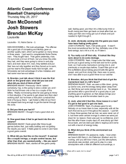 Dan McDonnell Josh Stowers Brendan McKay