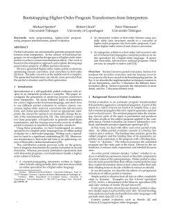 Bootstrapping Higher-Order Program Transformers from Interpreters