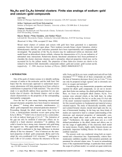 NaxAu and CsxAu bimetal clusters: Finite size