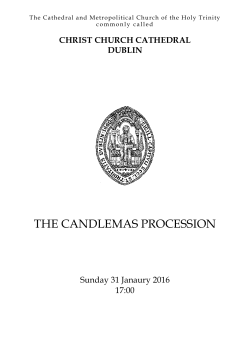 the candlemas procession - Christ Church Cathedral