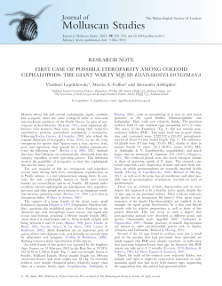 Journal of Molluscan Studies