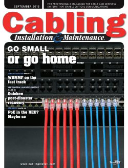 Applications for 28-AWG twisted pair cabling systems