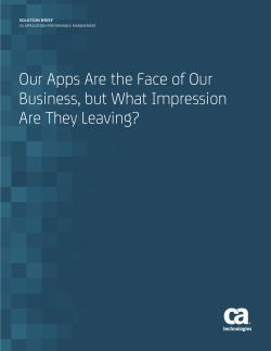 Our apps are the face of our business, but what impression are they
