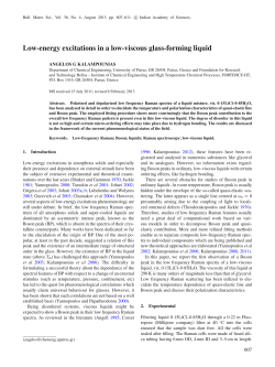 Low-energy excitations in a low-viscous glass