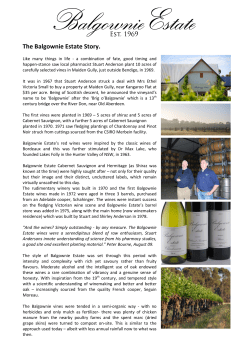 The Balgownie Estate Story.