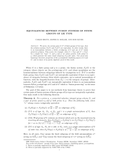 EQUIVALENCES BETWEEN FUSION SYSTEMS OF FINITE