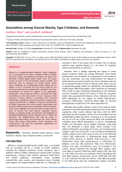 Associations among Visceral Obesity, Type 2 Diabetes, and