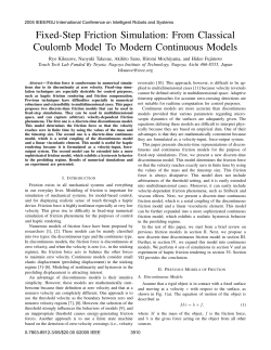 Fixed-Step Friction Simulation: From Classical Coulomb Model to