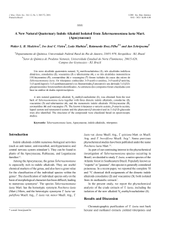 A New Natural Quaternary Indole Alkaloid Isolated from