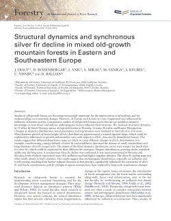 Structural dynamics and synchronous silver fir decline in mixed old