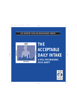 The Acceptable Daily Intake