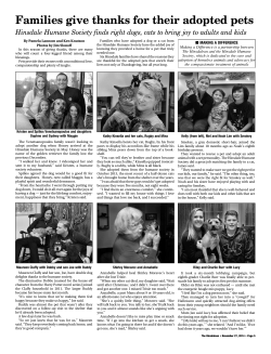 Families give thanks for their adopted pets