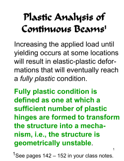 Plastic Analysis