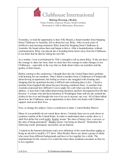 Making Housing a Reality Nancy Emory, Gateway House, South