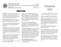 Living Trusts - County of El Dorado