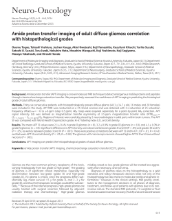 Amide proton transfer imaging of adult diffuse gliomas: correlation