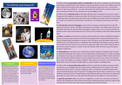 To infinity and beyond Spring Term 1st half