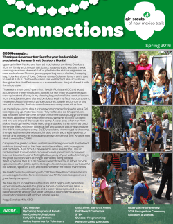 Spring 2016 - Girl Scouts of New Mexico Trails