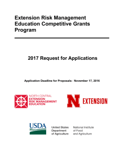 2017 RFA - North Central Extension Risk Management Education