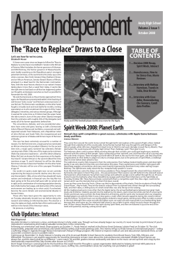 The “Race to Replace” Draws to a Close