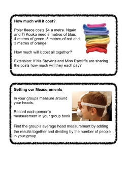 How much will it cost? Polar fleece costs $4 a metre