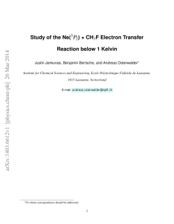 Study of the Ne (3 P2) Reaction below