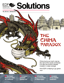 The China Paradox - Environmental Defense Fund