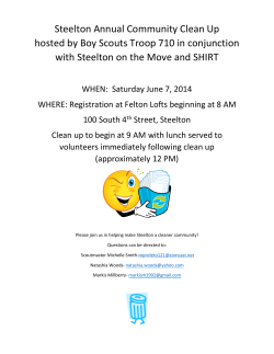 Steelton Annual Community Clean Up hosted by Boy Scouts Troop