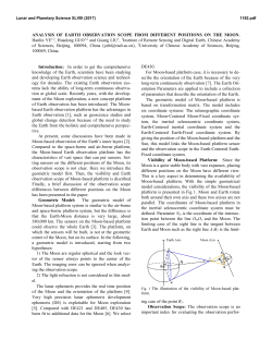 ANALYSIS OF EARTH OBSERVATION SCOPE FROM DIFFERENT