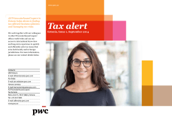 Tax alert