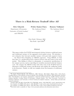 There is a Risk-Return Tradeoff After All