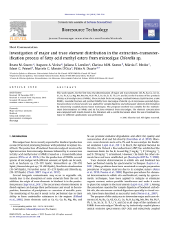 Investigation of major and trace element distribution in the