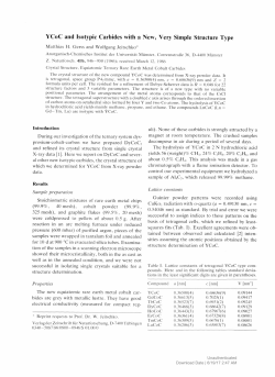 YCoC and Isotypic Carbides with a New, Very Simple