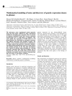 Mathematical modeling of noise and discovery of genetic expression