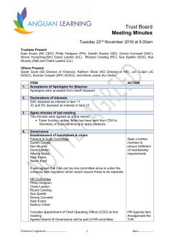 Minutes - Anglian Learning