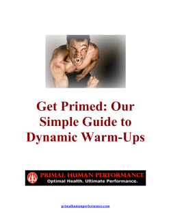 Get Primed: Our Simple Guide to Dynamic Warm-Ups