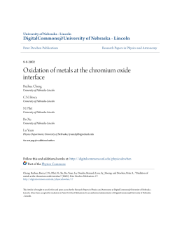 Oxidation of metals at the chromium oxide interface