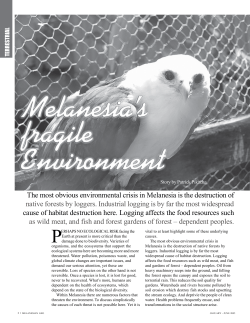 The most obvious environmental crisis in Melanesia is the