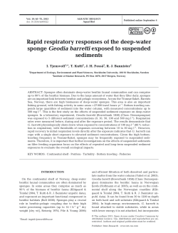 Rapid respiratory responses of the deep
