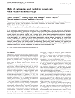 Role of cathepsins and cystatins in patients with
