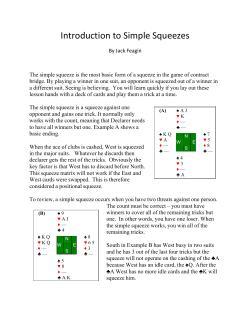 Introduction to Simple Squeezes